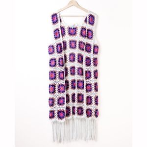 NWT House of Skye Moon Love Vest, Purple Haze